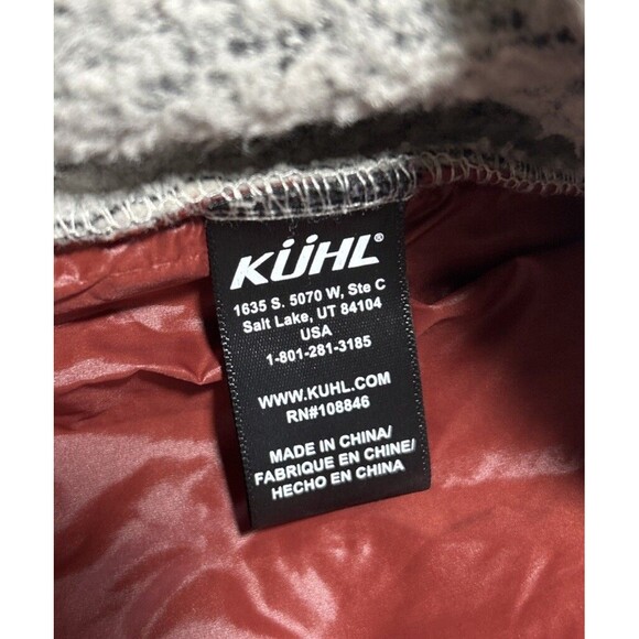 Kuhl Womens Small Sherpa Hoodie Jacket Full Zip Pockets Outdoor Fall Boho Beige - Picture 12 of 13